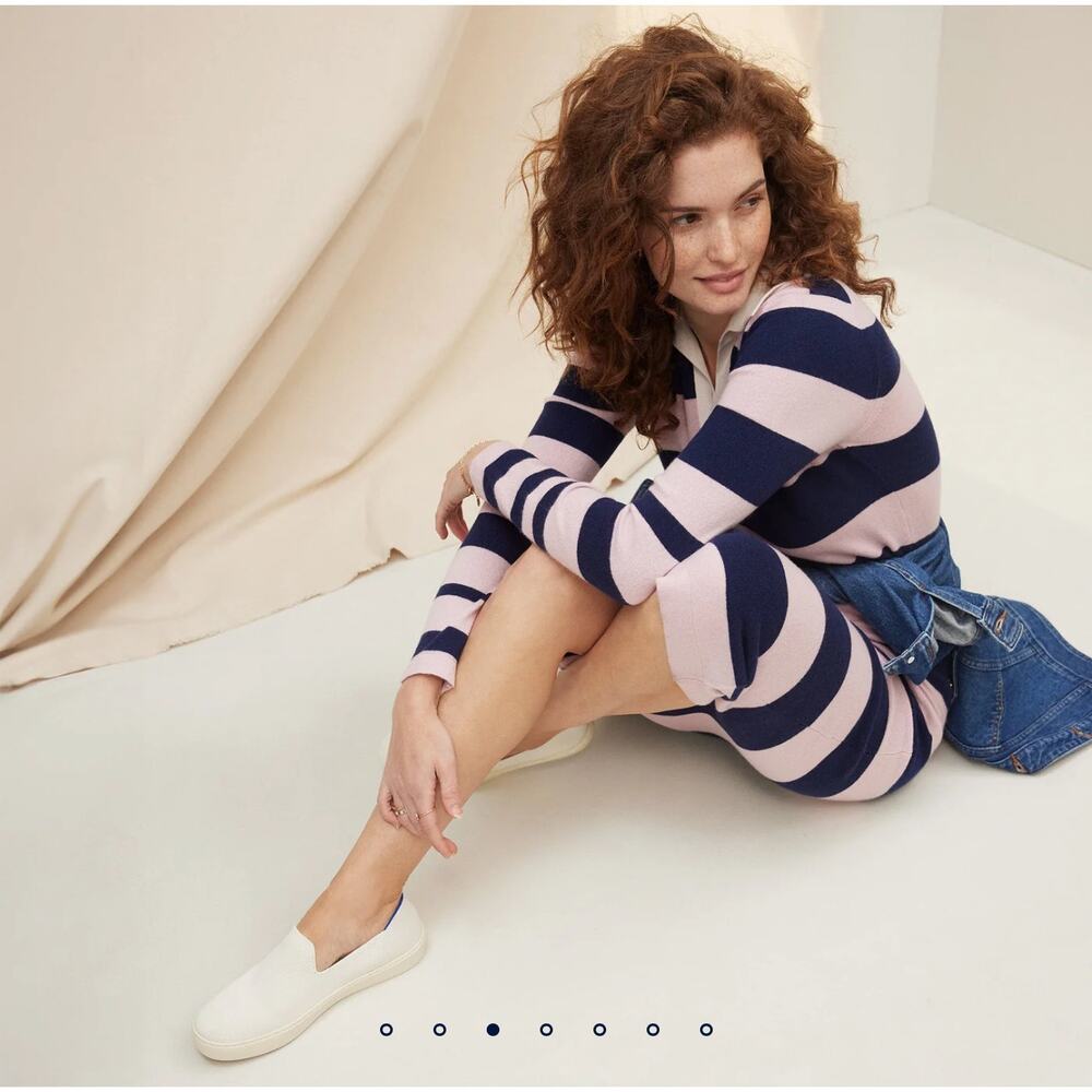 Rothy's The Original Slip On Sneaker Comfortable Sand White Size W11